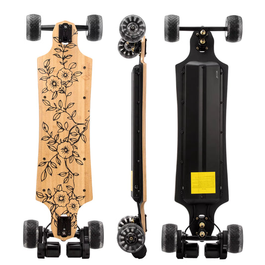 RS 120 Electric Skateboards & Longboards Dual 4000W 6368 Motors Range 31 Miles/50 Kilometers Top Speed 26MPH/42KMPH